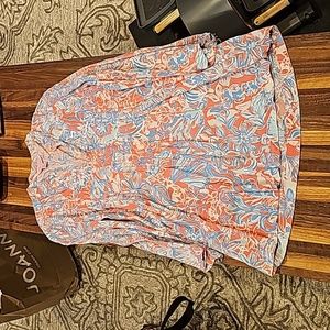 Lilly Pulitzer 3/4 sleeve tunic blouse size XS